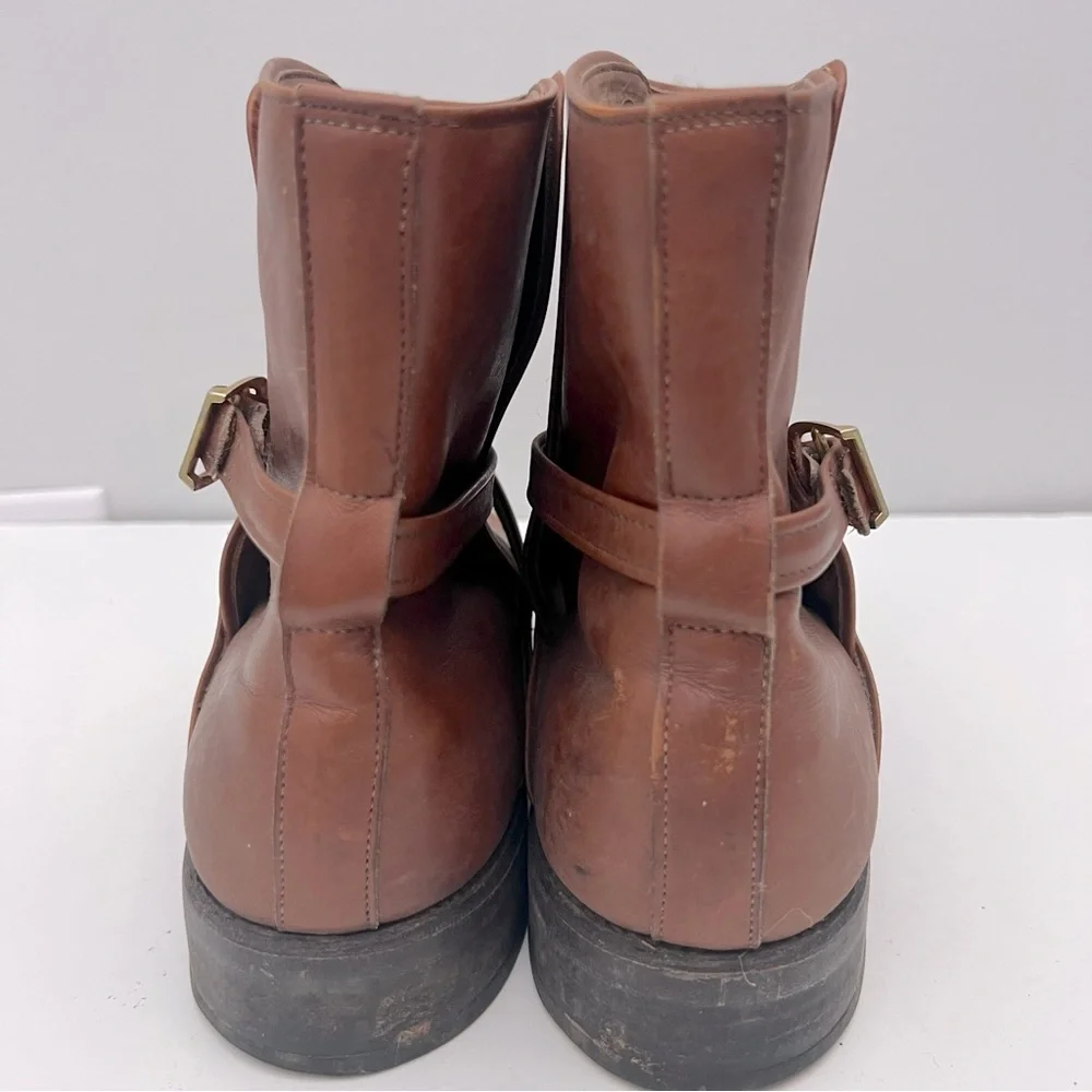 Allen Edmonds St. George Leather Boots Narrow Straps Buckle